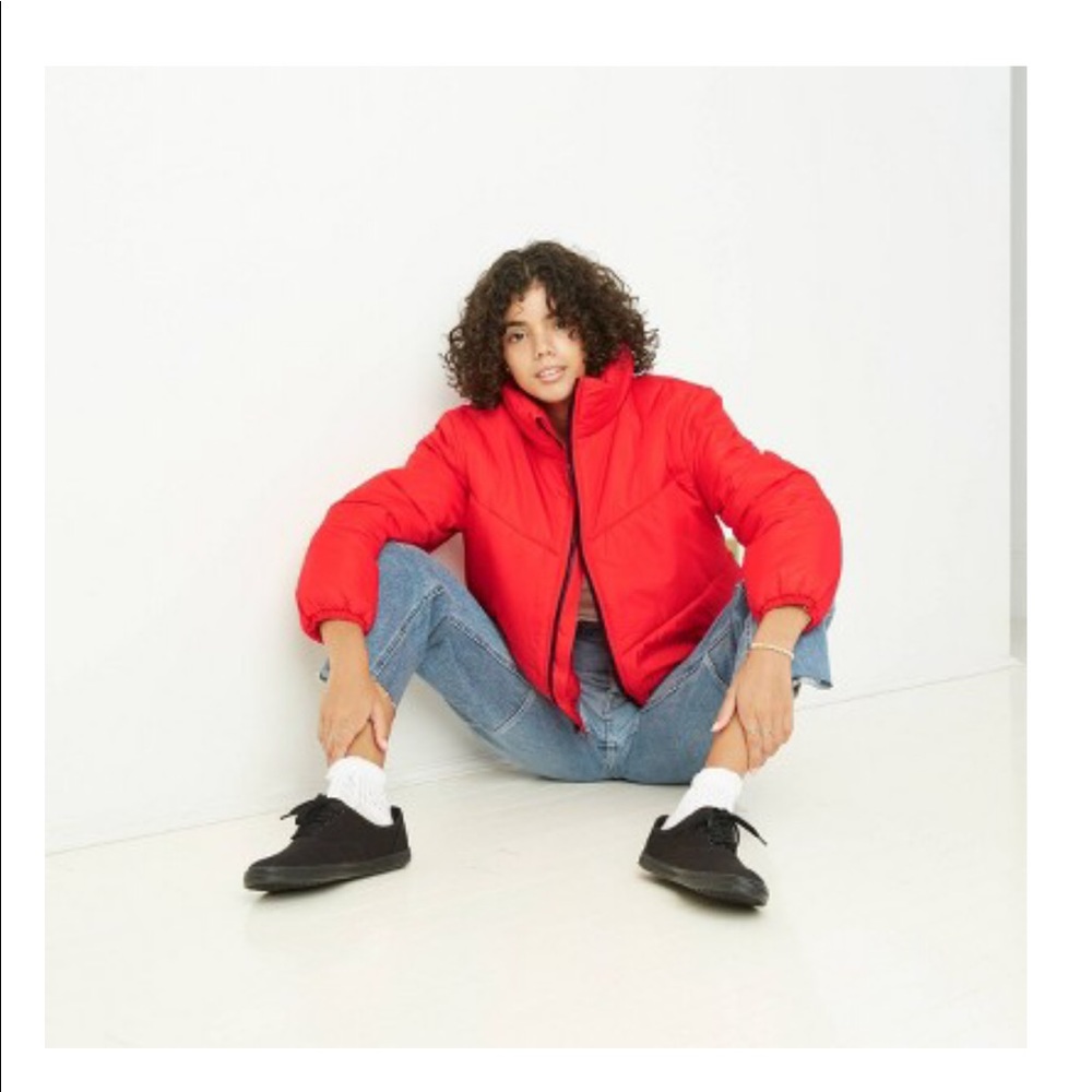 Wild fable red puffy jacket